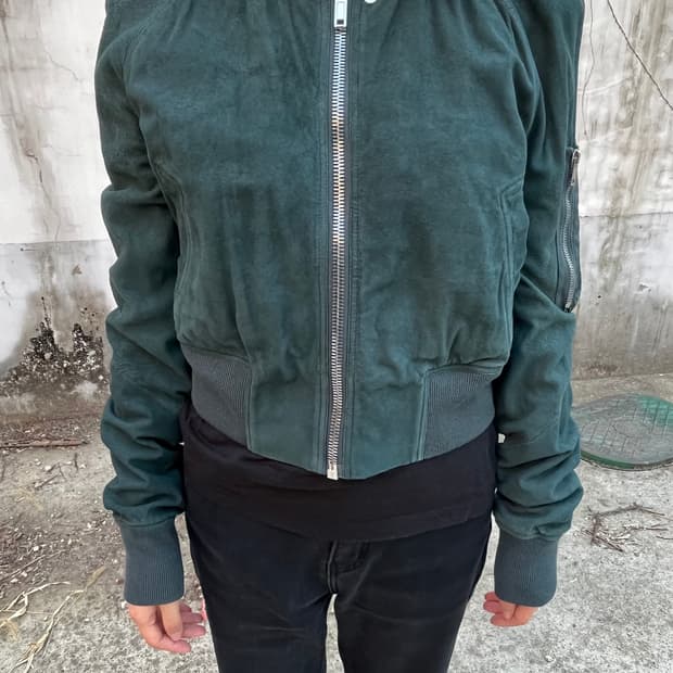 Rick Owens Blistered Bomber Jacket