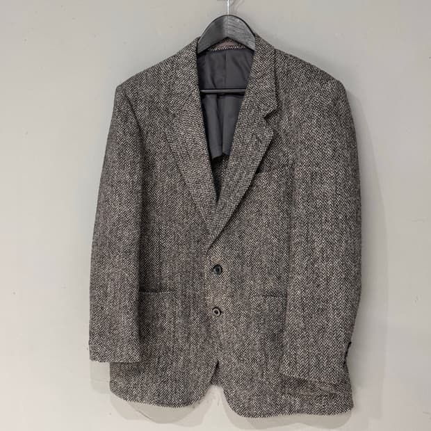 해리스 트위드 해링본 울자켓 