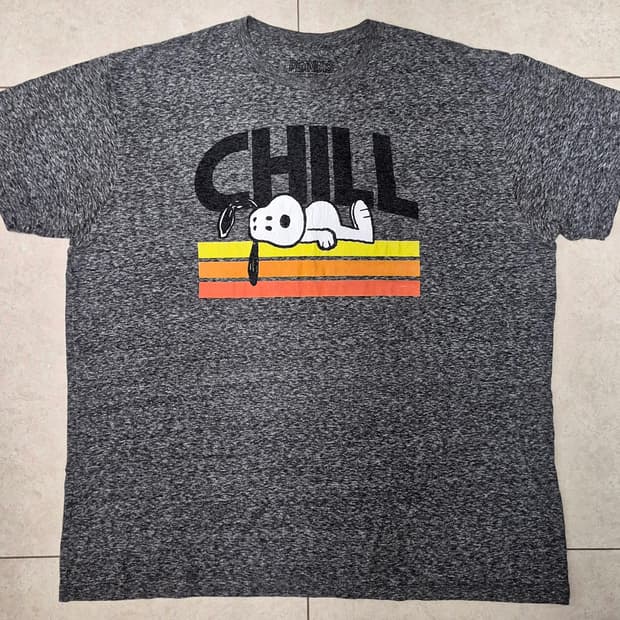 Vtg. PEANUTS Snoopy 'CHILL' T-Shirt (XL)
