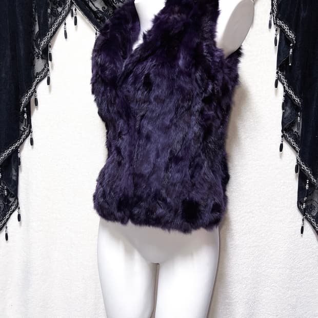 로맨틱고딕 고스펑크 락시크 래빗퍼 베스트 조끼 페어리그런지 갸루 핀터나나