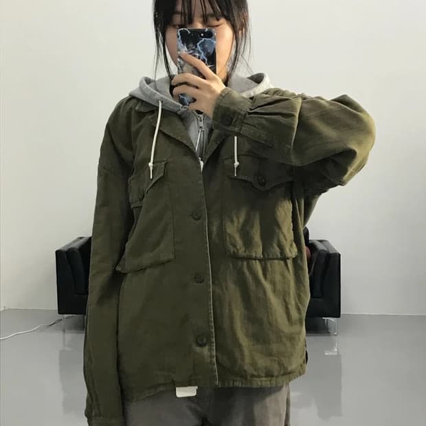 백넘버 밀리터리 자켓