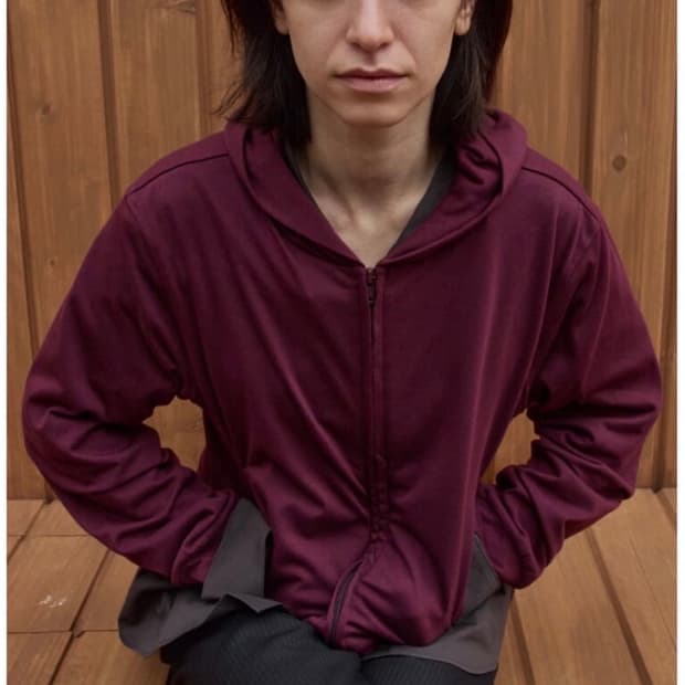 [3] mudule hoodie burgundy