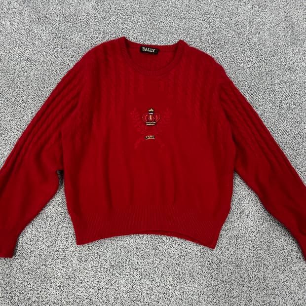 BALLY 꽈배기 케시미어니트