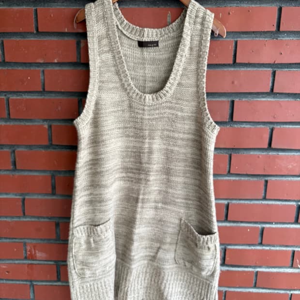 아방 니트 조끼