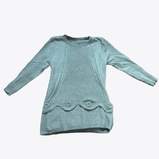 빈티지 하구미 모리걸 플라워 니트