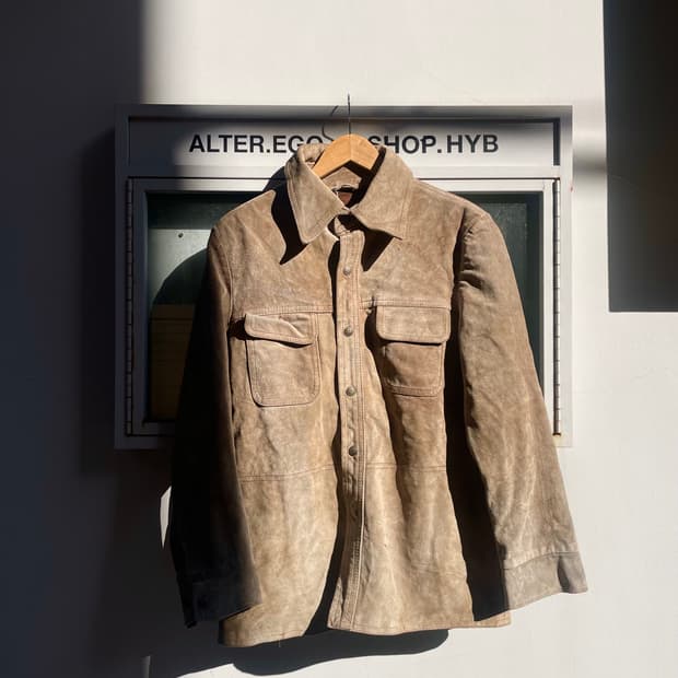 Vintage Suede Western Shirt Jacket