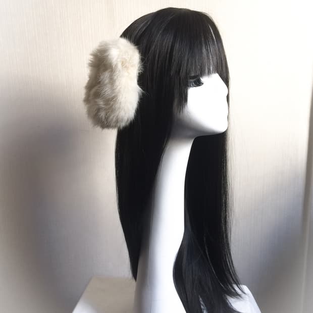  Rabbit fur earmuff