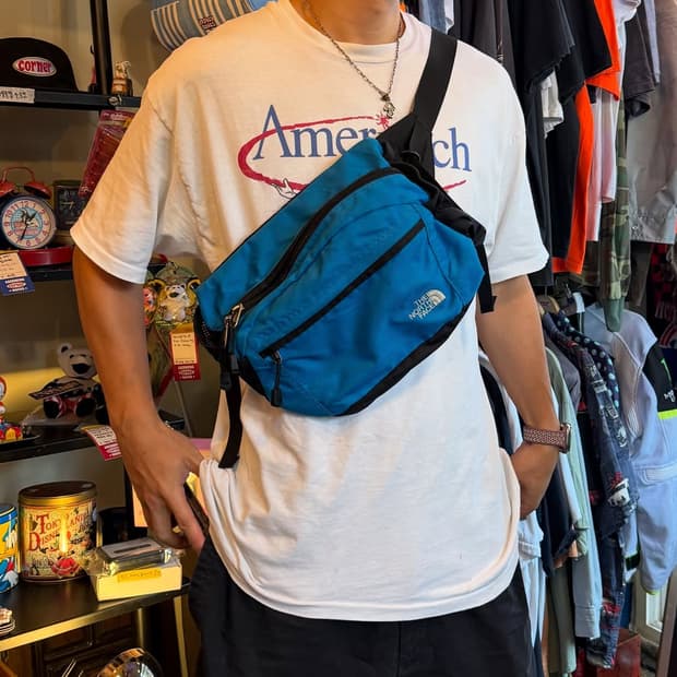 ✈️THE NORTH FACE 빈티지 웨이스트백 (블루)