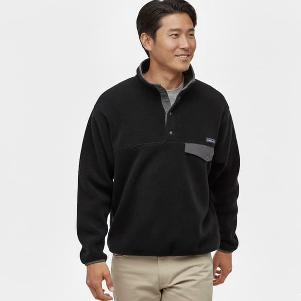 파타고니아 신칠라 풀오버 블랙w포지그레이 L