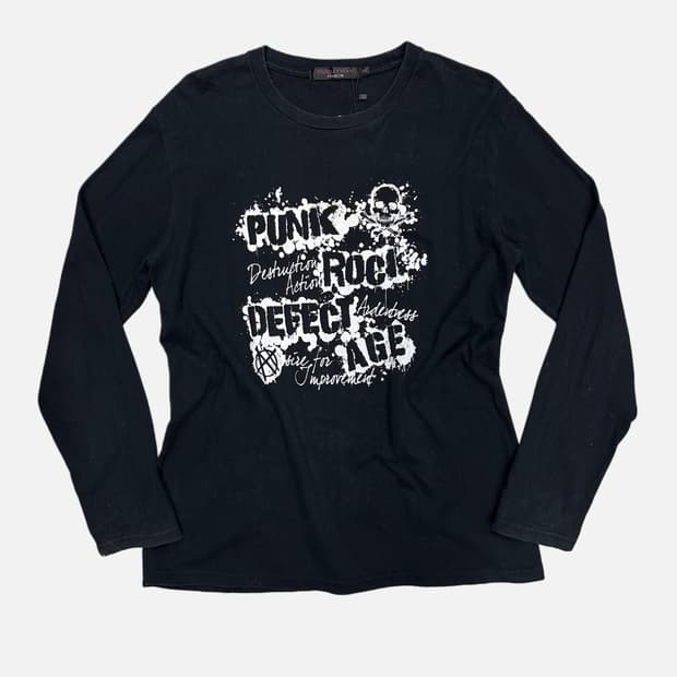 THRUXTON punk skull grunge t-shirt