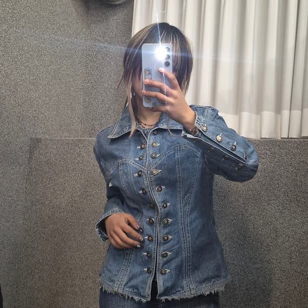 GUESS BUTTON POINT DENIM JACKET 