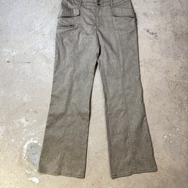 Beige flare pants  