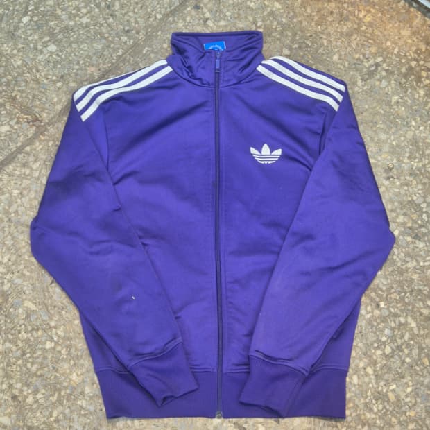 아디다스 퍼플 트랙탑 95