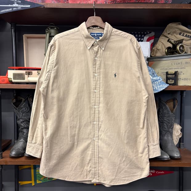 90s 폴로 랄프로렌 블레이크 루즈핏 버튼다운 코튼셔츠 N747