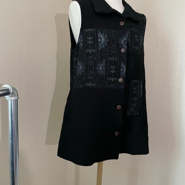 오리엔탈 패턴 레이어드 베스트