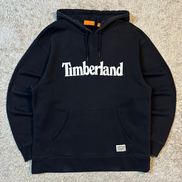 팀버랜드 TIMBERLAND 스펠로고 후드티 블랙