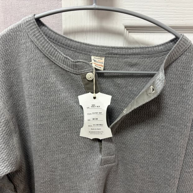 [M]웨어하우스 5904 와플 헨리넥 새상품