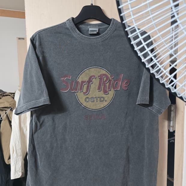 아웃스탠딩 life is tee SURF RIDE TEE S사이즈