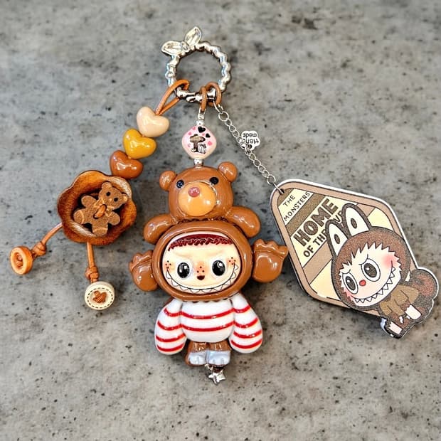 곰돌이 라부부 키링 참