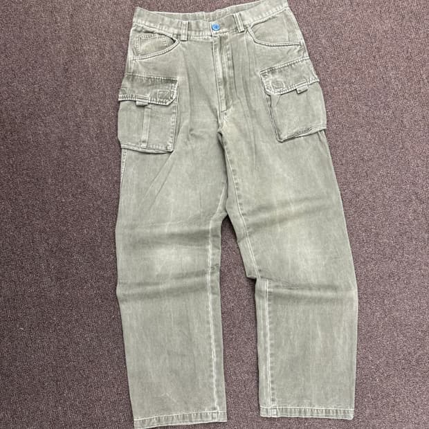 OS)Japanese vintage 올리브 카고팬츠