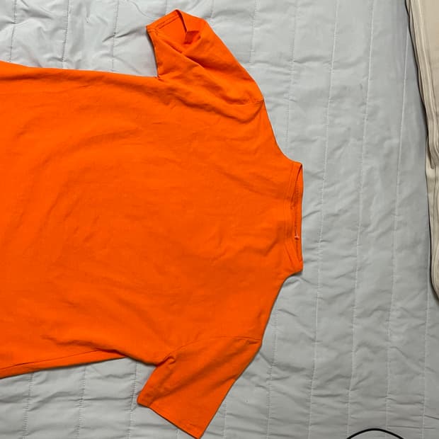 일본빈티지 오렌지 반목티