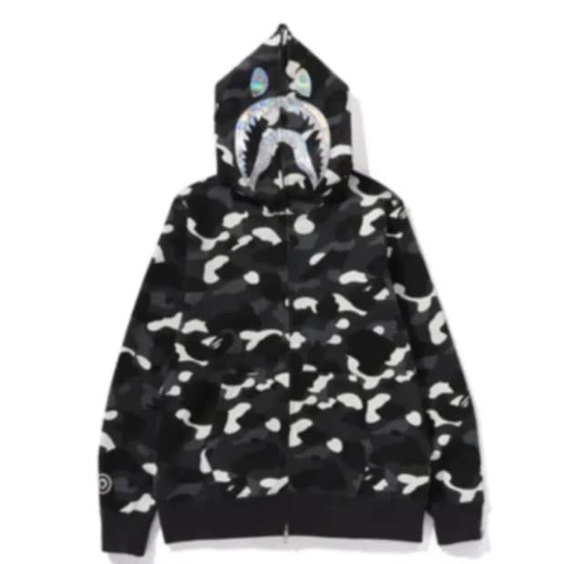 베이프 샤크후드 시티카모 흑계