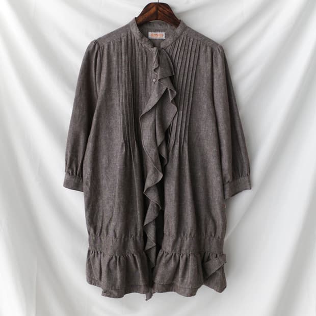 shirring frill shirt