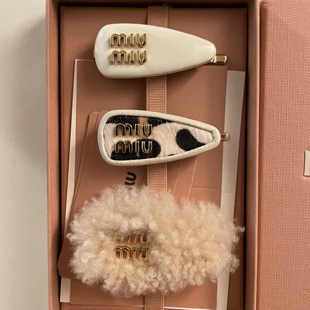 미우미우 헤어핀 3종 세트