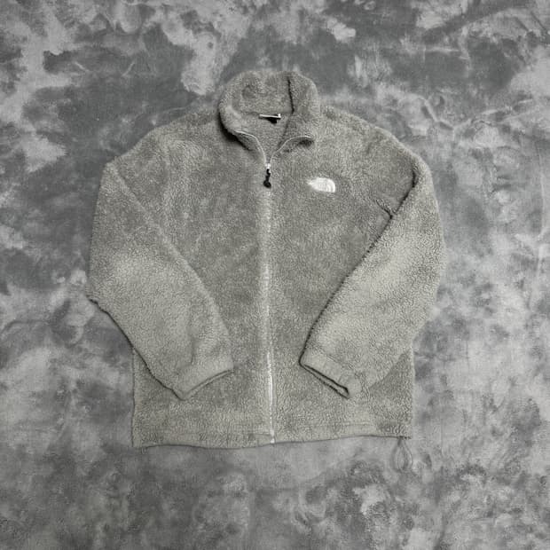 노스페이스 그레이 후리스 자켓 