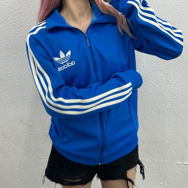 아디다스 spo 화이트라인 블루 트랙탑 100