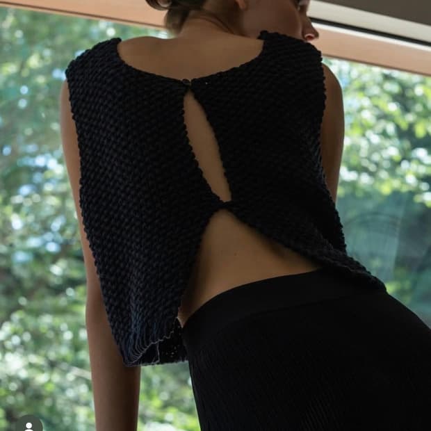 르셉템버 크로셰 니트 베스트 (아이보리)