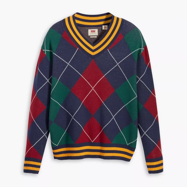 리바이스 스테이루즈 브이넥 스웨터 XL 새 상품 판매합니다.