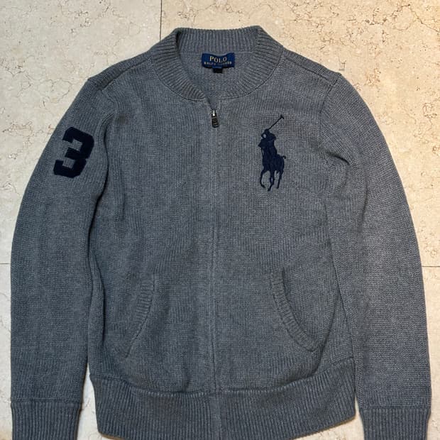 폴로 랄프로렌 빈티지 빅포니 니트집업