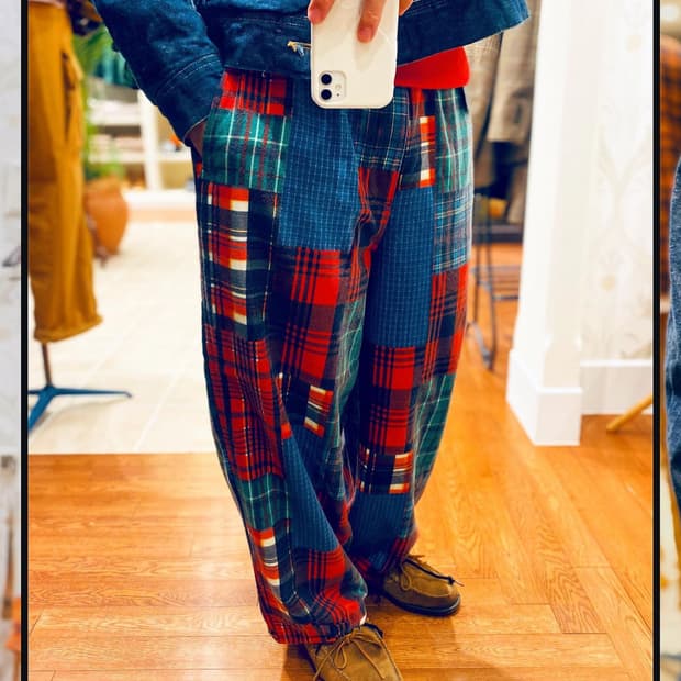 빔스 플러스 스키클럽 패치워크 팬츠