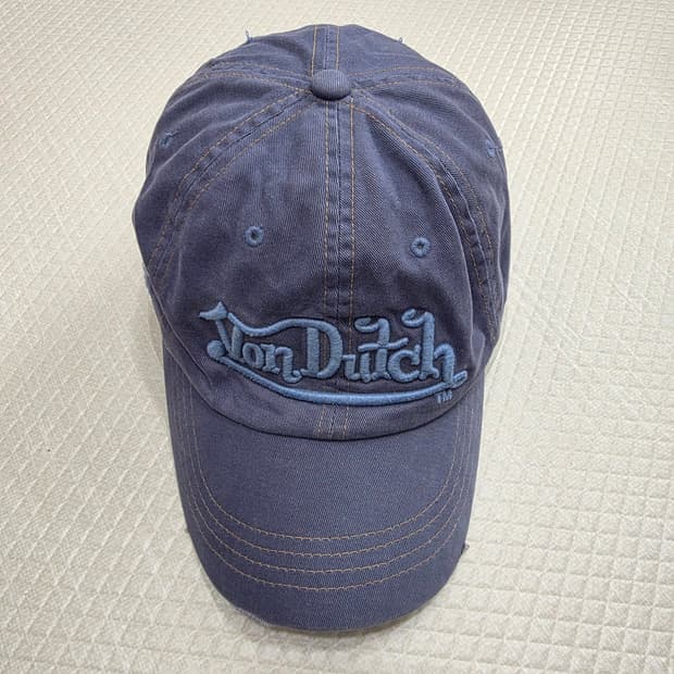 [프립]F/본더치(Von Dutch) 빈티지 워싱 자수 볼캡