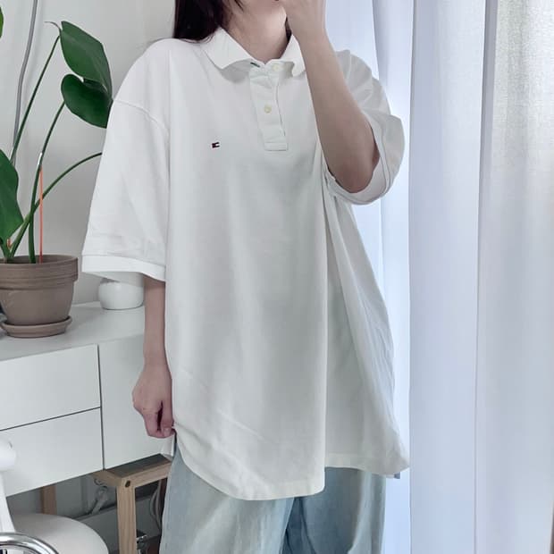 타미 화이트 반팔카라티 [ XXL ]