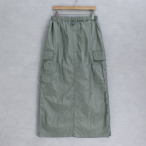 chocol raffine satin nylon string skirt