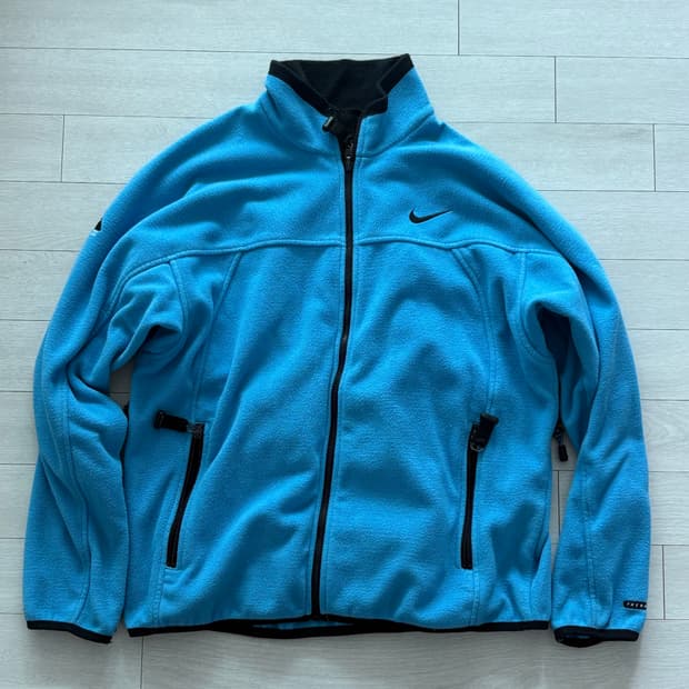 90s ACG 나이키 플리스 자켓 스카이블루 (XL)