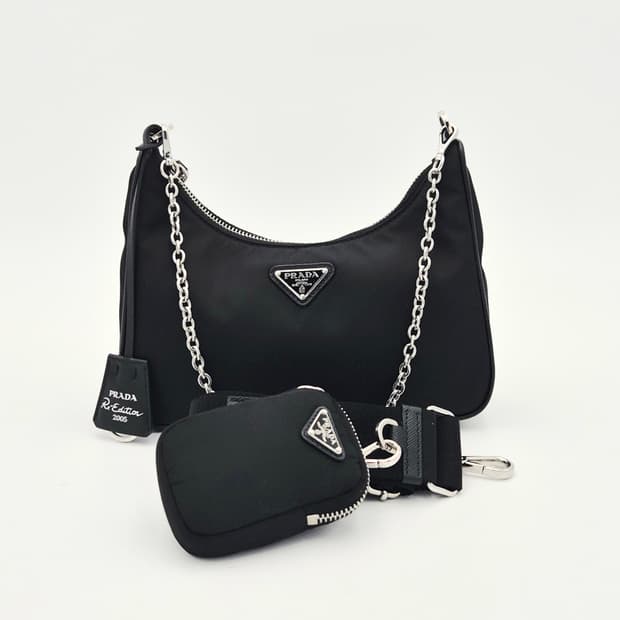 프라다 테수토 체인 스트랩 호보백 1BH204