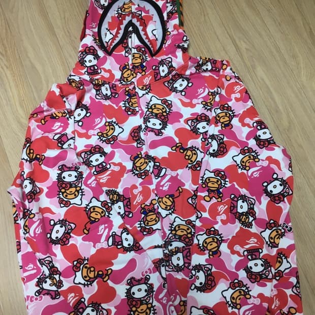 베이프 헬로키티 후드집업 XL