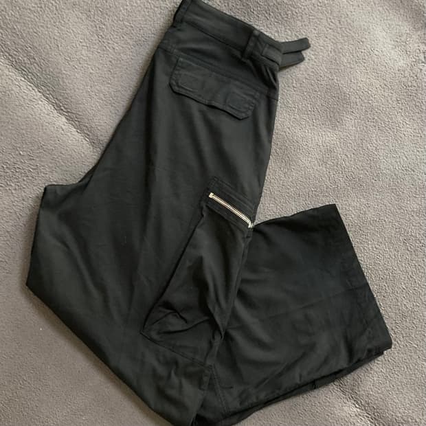 이에이 블랙 카고팬츠 LARGE