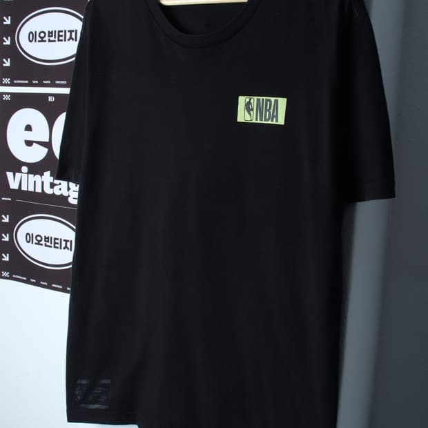(XL-2XL) NBA 엔비에이 반팔 티셔츠 빅사이즈 블랙-H35104