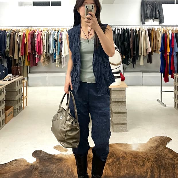 90's ISSEY MIYAKE pleats set-up 플리츠 셋업