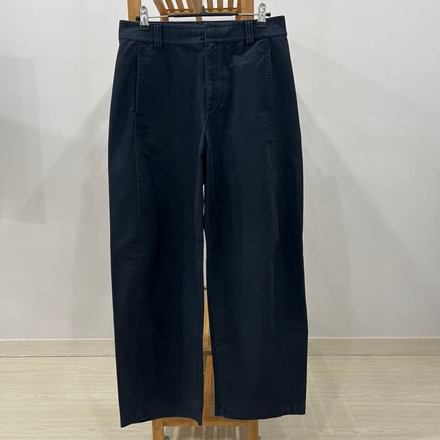 (L) 유니클로 저지배럴레그팬츠 네이비