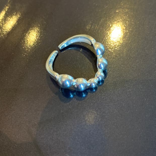 925 은볼웨이브오픈반지