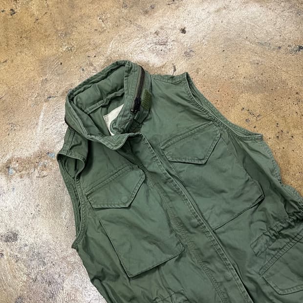 [정품/XS] 폴로 랄프로렌 카키색 야상 조끼 밀리터리 스타일 b16