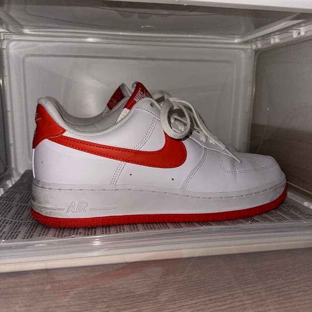 나이키 에어포스 1 화이트 팀 오렌지