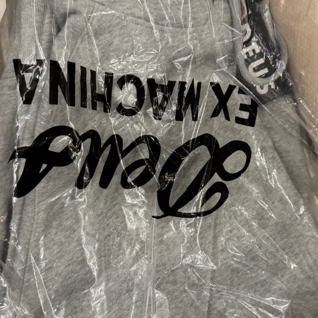 새상품) 데우스 엑스 마키나 후드티 XL 블랙 / 그레이 