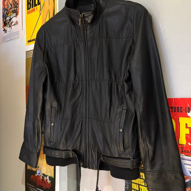 데코 양가죽레더자켓