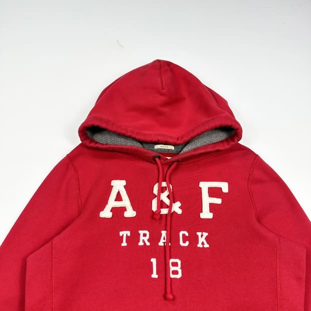 아베크롬비 피치 A&F 레드 후드티 (M)